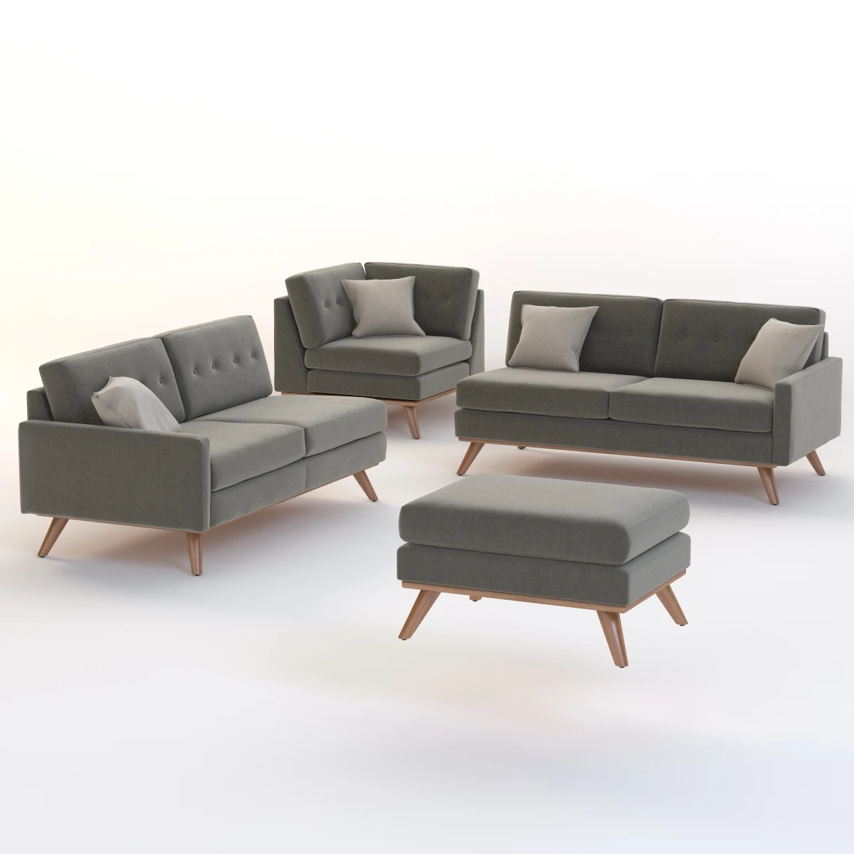 Joybird Hopson Apartment Corner Sofa 3D Model_010